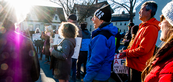 Demonstrators at the final ceremony at Peabody Senior Center