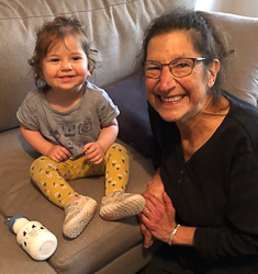 Judith Black with grandchild