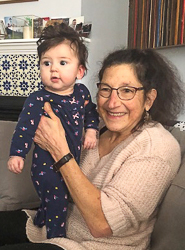 Judith Black with grandchild