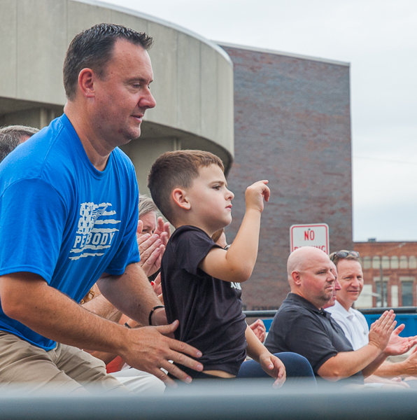 Mayor Bettencourt and son