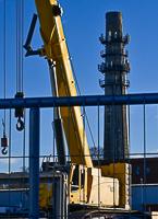 Construction at site of peaker plant, Waters River Facility