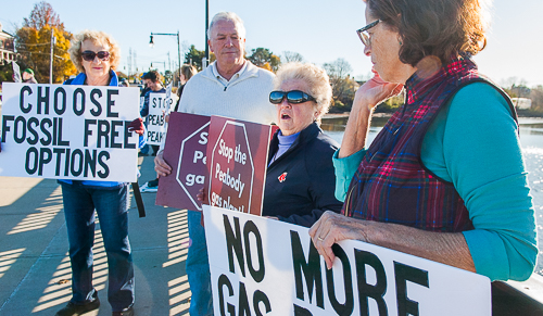 Representative Sally Kerans with her constituents and friends