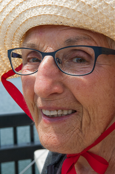 Woman in hat