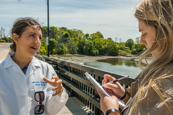 Reporters are a great help in educating the public. Hadley Barndollar of Wicked Local interviews Dr. Allen