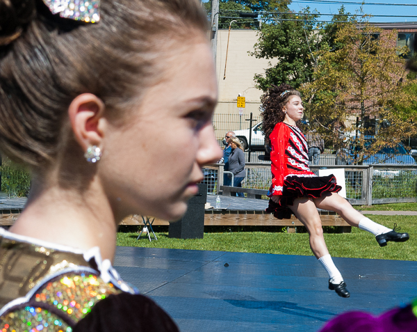 Dancer at children's section of international festival