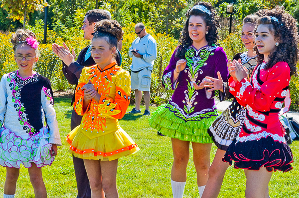 Dancers at children's section of international festival