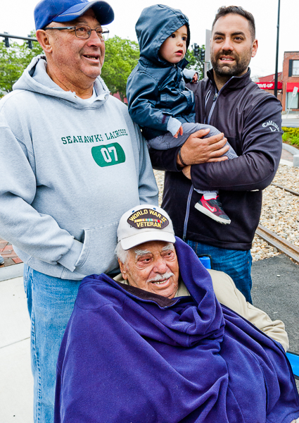 Four generations at the parade