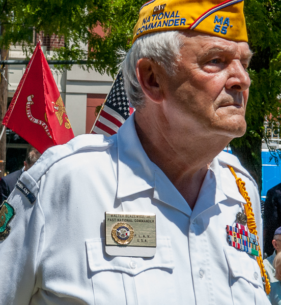 Veteran watching ceremony