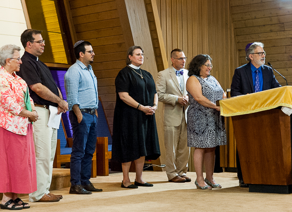 Religious leaders at interfaith gathering at Tiferet Shalom