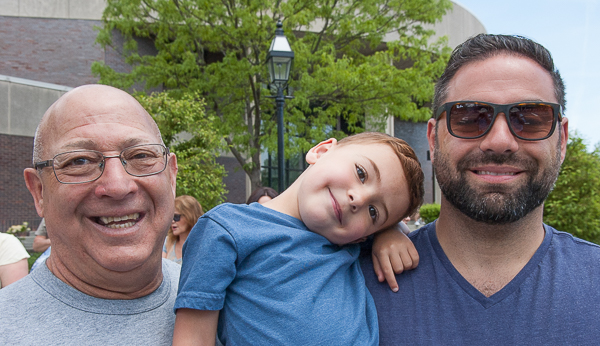 Three generations of males