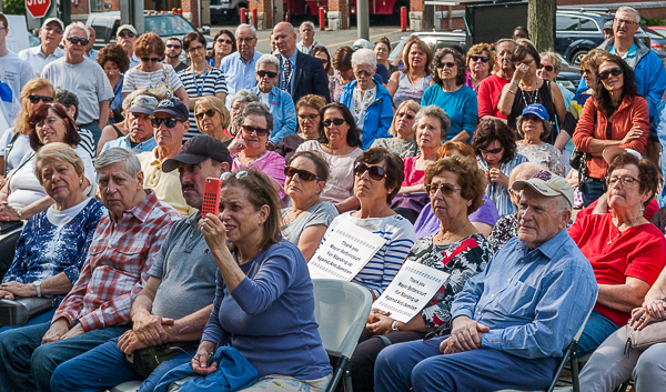 Audience at interfaith gathering, City Hall