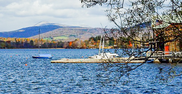 Lake with Mt. Greylock in distance