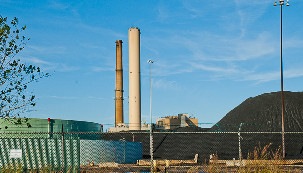 Salem Power Plant Fuel Tanks and Coal, 1960