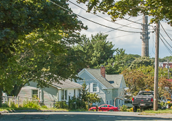 Homes within sight of old smokestack marking site of peaker plant