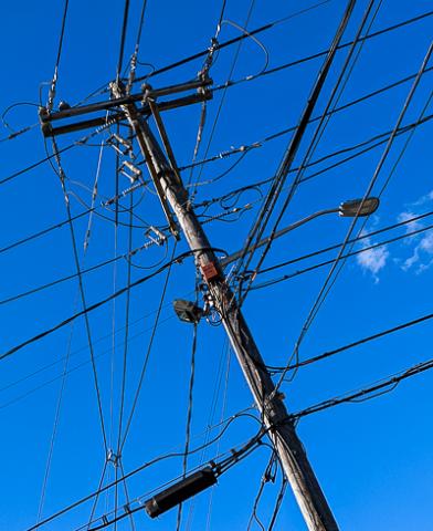 Power lines in Peabody, MA