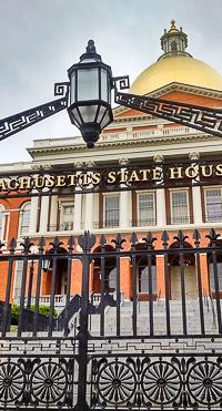 Bullfinch Gate, State House on Beacon Hill, Boston